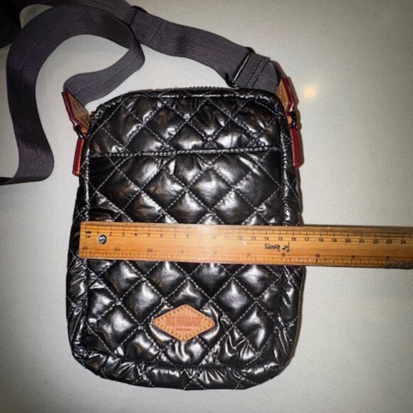 MZ Wallace Metro Crossbody, Glossy Gunmetal, Like New - Picture 3 of 6